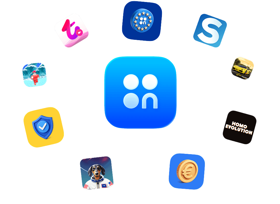 Illustration of verified apps in the cloud