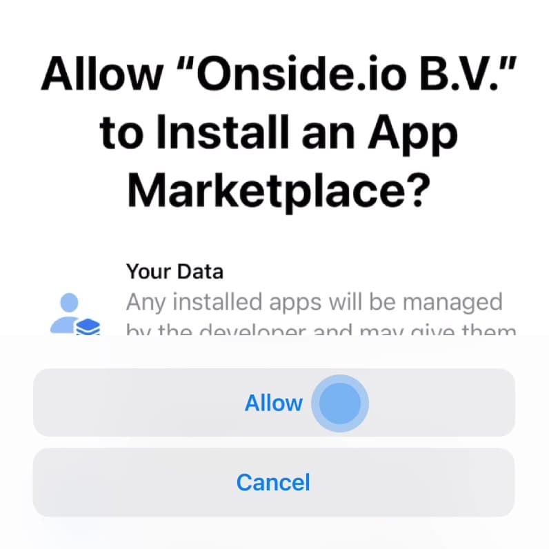 Allow installation